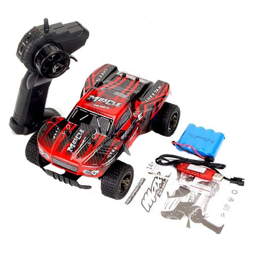 1:20 2WD haute vitesse RC voiture de course 4WD camion télécommandé tout-terrain Buggy jouets - Multicolore