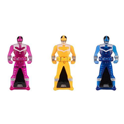 Power Rangers Clé Pack Time Force Set C Bleu Rose Jaune