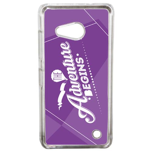 Coque The Adventure Begins Fond Mauve Compatible Lumia 550 Transparent