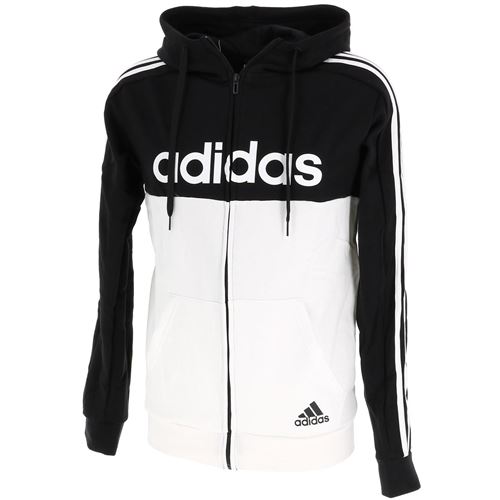 Vestes sweats zippés capuche Adidas M e cb blk wht fzcap sw Noir taille : M réf : 91956