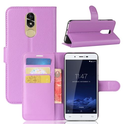 CUBOT Note Plus Housse Etui Cuir PU Texture Litchi Violet ALS51254