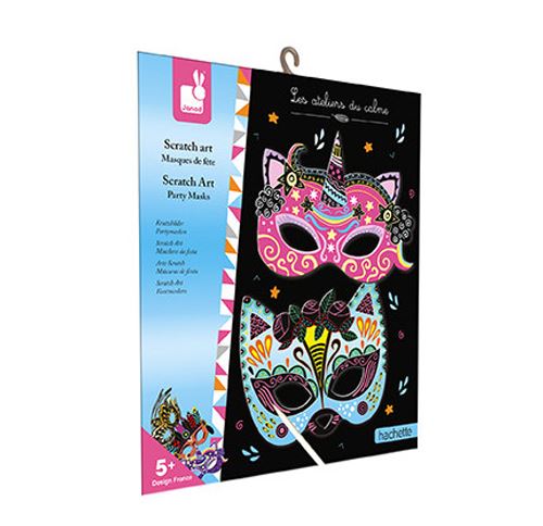 Janod Scratch Art Party Masks Multicolore 5-99 Years