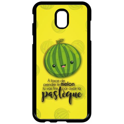 Coque samsung galaxy j5 2017 (j530) force de prendre le melon tu vas finir par avoir la pastque fond jaune