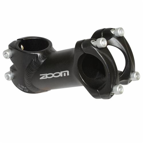 Potence route-vtt noir capot noir releve 25° 31.8 l 70mm