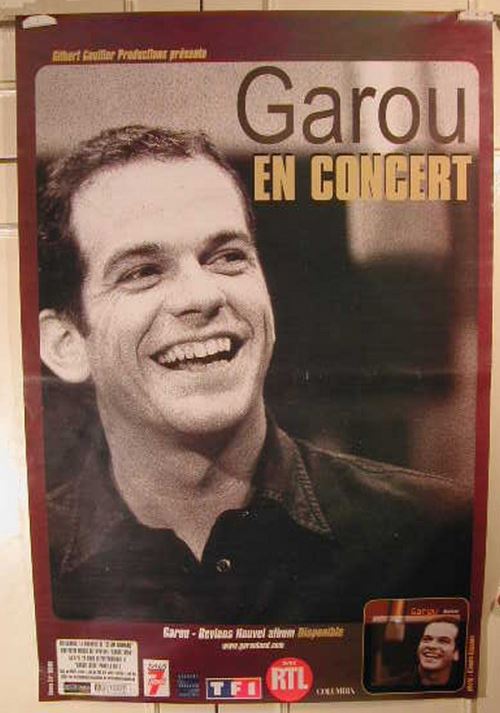 Garou - 80x120 cm - AFFICHE / POSTER