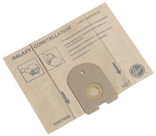 Hoover Sachet De Sac H27 ( X5 ) pour Pieces Aspirateur Nettoyeur Petit Electromenager - 09178443