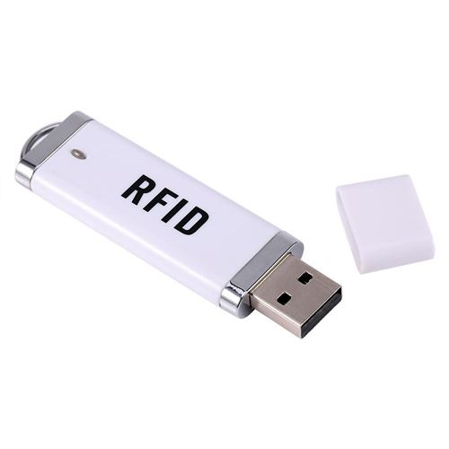 Lecteur d'identification 125 KHz, forme de disque en U Lecteur de carte d'identité à interface USB sans contact