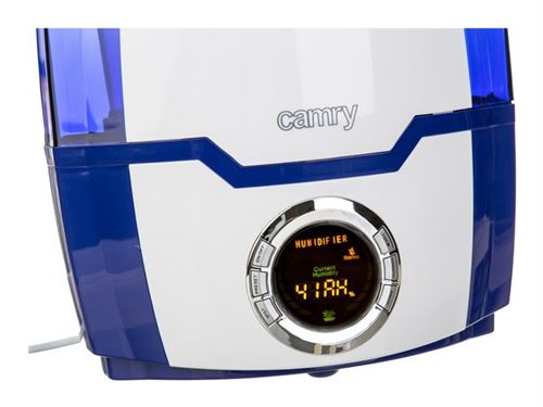 Camry humidificateur ultrason avec régulateur, écran lcd, minuteur, désactivation automatique et ionisateur cr 7952