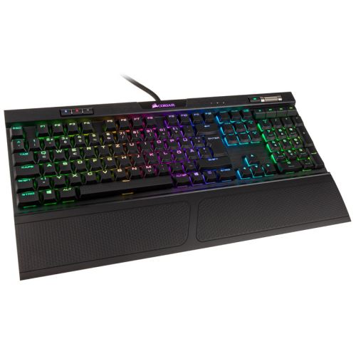 corsair corsair k70 mk.2 low profile gaming tastatur, mx-red, rgb led - noir