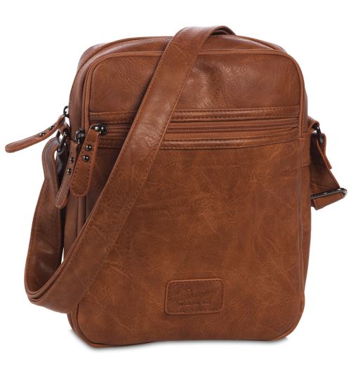 Bestway sac bandoulière simili cuir marron 4 litres