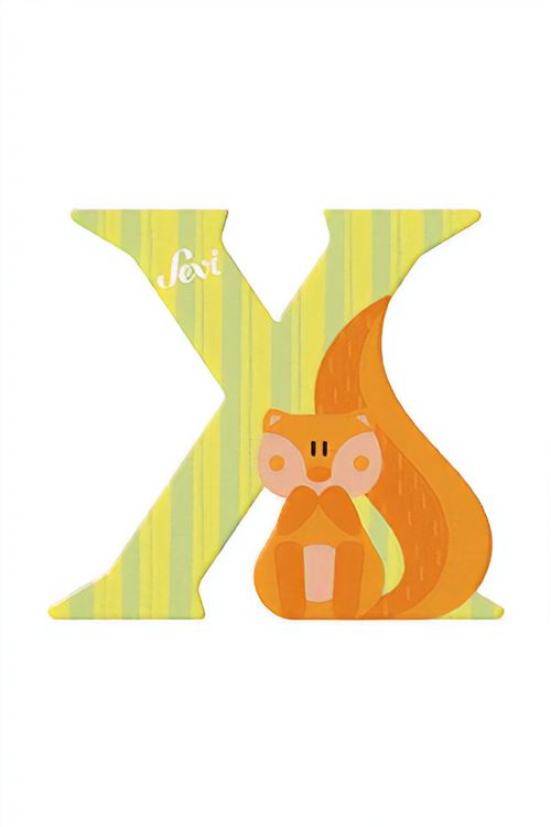 Sevi lettre d'animal X 10 cm orange