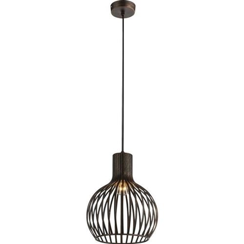 Suspension en métal 120x22x22cm noir globo lighting 15197