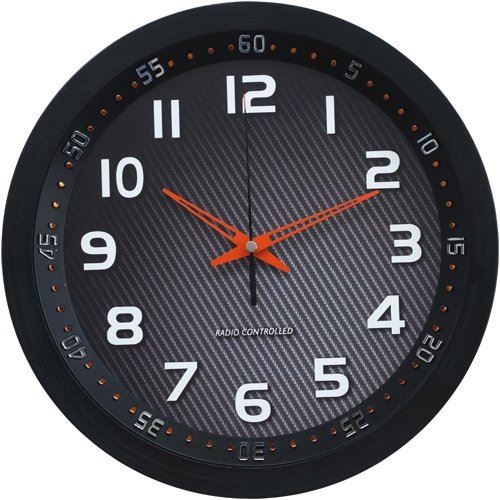Technoline WT 8972 Horloge murale radio-pilotée Noir/ambrée