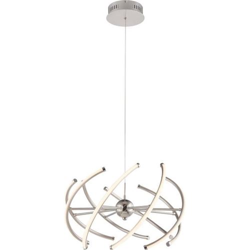 Suspension led chrome 120x50x50cm globo lighting 67823-30h