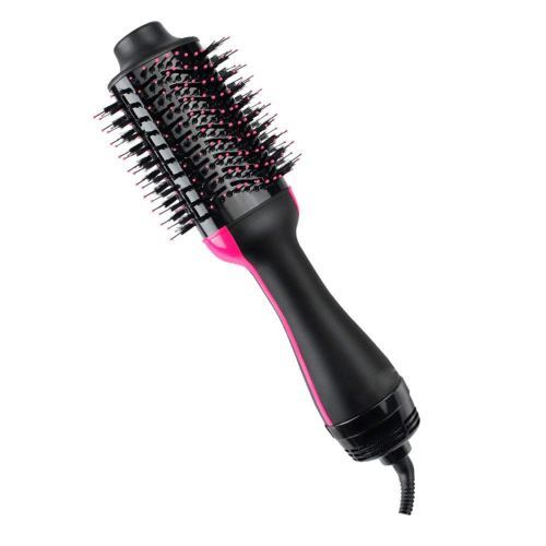 Sèche-cheveux brosse et lisseur - Noir