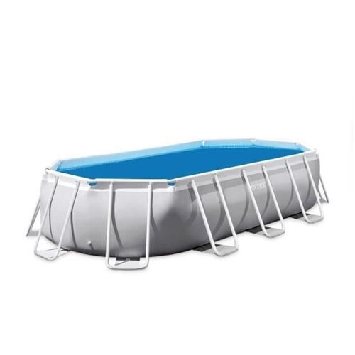 Bâche à bulles renforcée pour piscine tubulaire ovale 4,00 x 2,00 m Intex