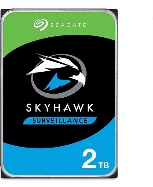 Disque Dur Interne Seagate Surveillance Hdd Skyhawk 2tb 2000go Série Ata Iii Disque Dur