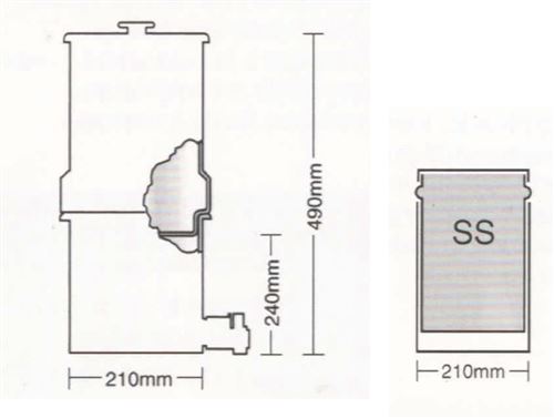 Filtre à Eau Gravité British Berkefeld - 6L, Acier Inox, Sans Électricité