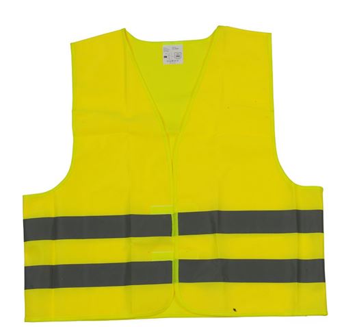 Gilet de sécurité jaune dans le sac