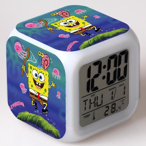 Stack Multicolore Réveil Enfant Led Multifonctionnel Coloré - Spongebob Squarepants #3 - Image 1