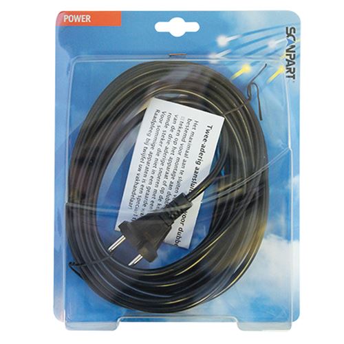 Scanpart Câble aspirateur enroulable noir 6 m