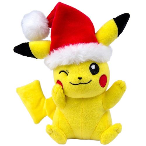 Pokemon T19335 – Tomy Peluche Santa Pikach, Doudou
