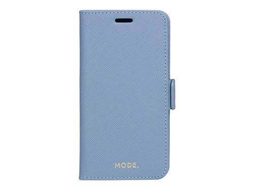 dbramante1928 Milano - Protection à rabat pour téléphone portable - cuir Saffiano pleine fleur - Bleu nuit - pour Apple iPhone 11 Pro