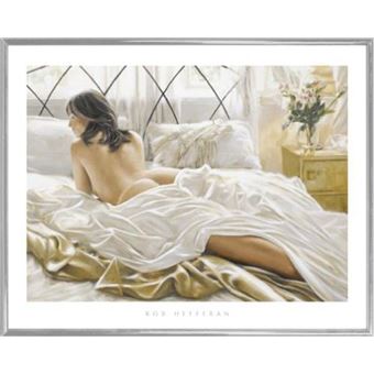 Poster Reproduction Encadré: Rob Hefferan - Chambre Estivale (40x50 cm), Cadre Plastique, Argent - 1