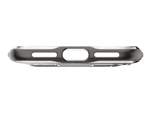 Spigen Crystal Hybrid - Achterzijde behuizing voor mobiele telefoon - polycarbonaat, thermoplastic polyurethaan (TPU) - staalgrijs - voor Apple iPhone 7