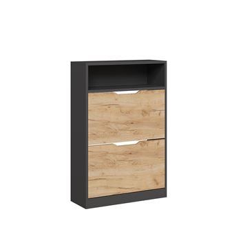 Meuble suspendu Vicco Fabio anthracite chêne - Maison