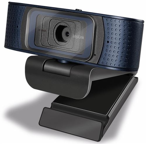 Non Communiqué Noir Logilink Webcam, 80°, Microphone Double, Autofocus, Full Hd, Couvercle De