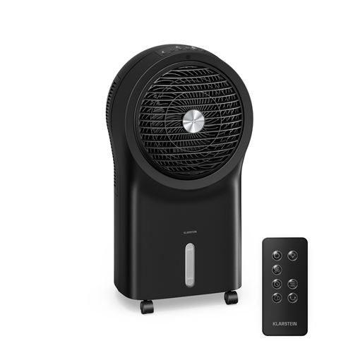 Rafraîchisseur D'Air Ventilateur - Klarstein Whirlwind - 320 M³/H - 6 L - 30 M² - 3 Modes - Télécommande