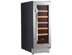 La Sommelière Prestige LSBU18X2 - Cave à vin - encastrable - niche - largeur : 30.5 cm - profondeur : 57.5 cm - hauteur : 82.5 cm - 58 litres - classe F - noir/inox