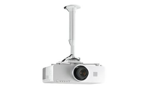 Chief KITEC Series KITEC030045W - Kit de montage (colonne d'extension, plaque fourreau plafonnière) - pour projecteur - blanc