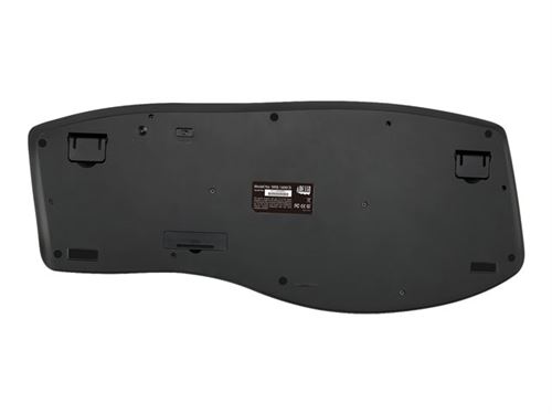 Adesso Tru-Form Media 1600 - Toetsenbord en muis set - met bladerwiel - draadloos - 2.4 GHz - VS - zwart