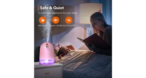 Humidificateurs pour chambre à coucher, humidificateurs brume fraîche bébés 300ml