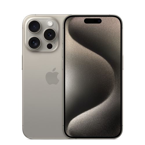 Apple iPhone 15 Pro 128 Go titane naturel Reconditionné avec Batterie Neuve État correct - N/A reconditionné disponible sur Fnac