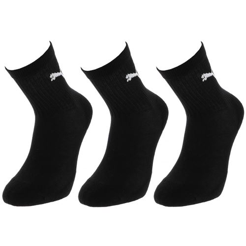 Puma Unisexe Enfants Noir Chaussettes Enfant Crew (X3) - Image 2