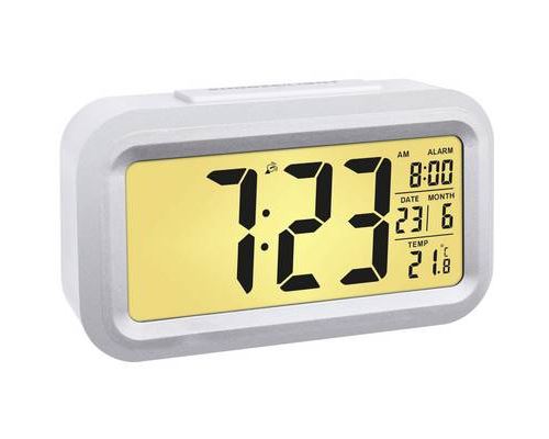 TFA Dostmann 60.2553.02 radiopiloté(e) Réveil argent blanc Heures de réveil 1