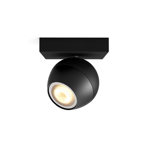 Philips Hue White Ambiance BUCKRAM Spot plafonnier spirale 4x5.5W - Noir  (télécommande incluse), compatible Bluetooth - Lampe connectée - Achat &  prix