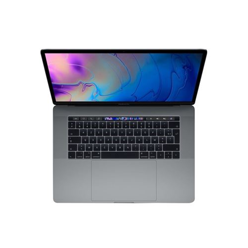 MacBook Pro Touch Bar 15 2018 Core i7 2,6 Ghz 16 Go 512 Go SSD Gris Sidéral - Reconditionné avec Batterie Neuve Incluse