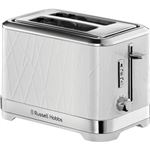 Russell Hobbs 25250-56 Toaster Grille-Pain Geo Steel, 4 Fonctions, Tem