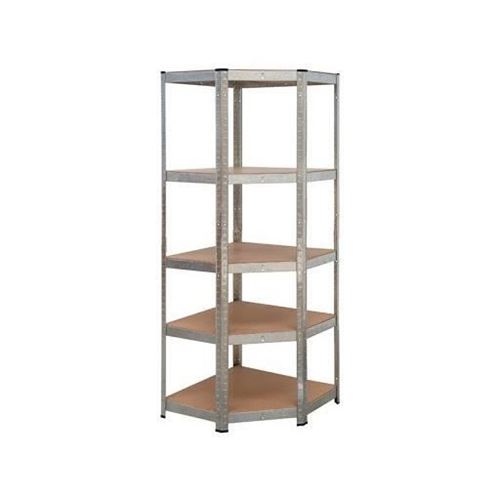 PRACTO HOME Etagere de rangement bois/galva dangle - 180 x 70 x 40 cm - Charge lourde 175 kgs/tablettes