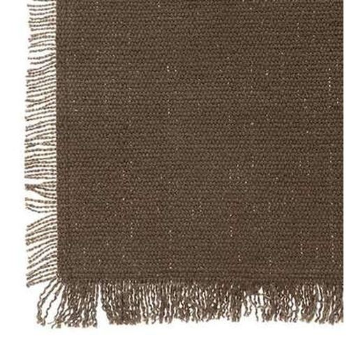 Atmosphera - Nappe à franges RIVA - 100% coton - Kaki - RIVA