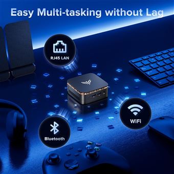 Mini PC NiPoGi E1 Intel N150 - 16Go RAM DDR4, 256Go SSD - 4K Dual HDMI/DP - WiFi/BT - Windows 11