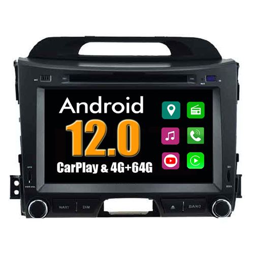 Autoradio CarPlay Multimédia RoverOne Android 4Go RAM 64Go ROM GPS pour Kia Sportage 2010-2014
