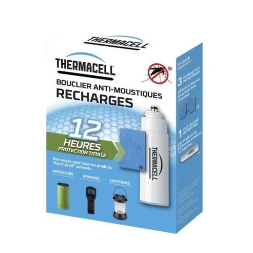 THERMACELL THRECHARG12 Recharges 12h pour Bouclier Anti-Moustiques