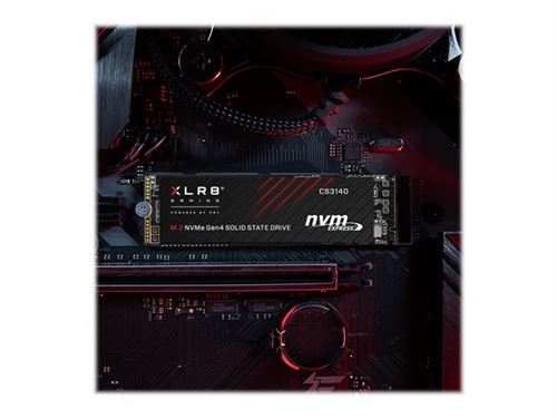 PNY XLR8 CS3140 - SSD - 1 TB - intern - M.2 2280 - PCIe 4.0 x4 (NVMe) - 256-bits AES