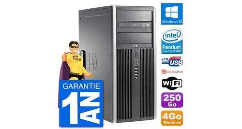 Pc tour hp 8200 intel g630 ram 4go disque dur 250go windows 10 wifi
