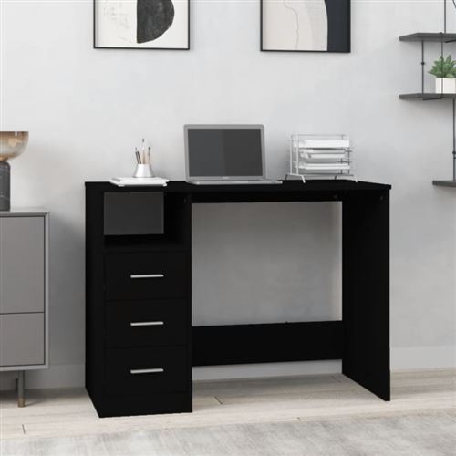 VIDAXL - Bureau - Moderne - Noir - 102x50x76 cm - Image 3